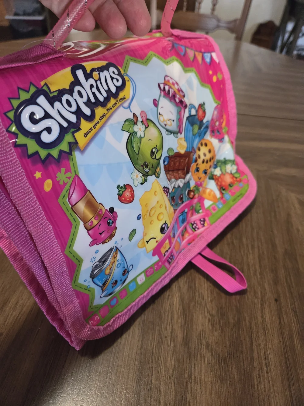 Shopkins Pink Kids Carry Case - Pink